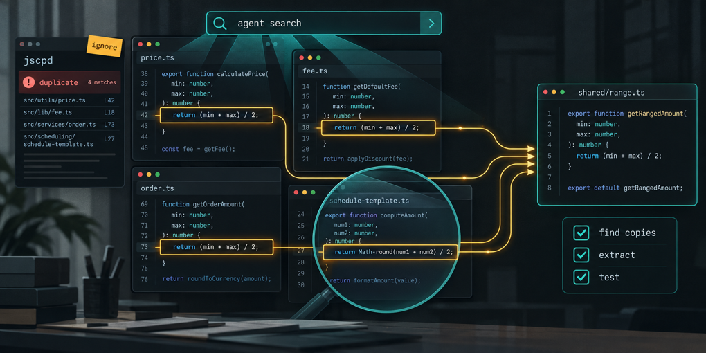 Pídele el refactor al agente. Escribir la regla no basta